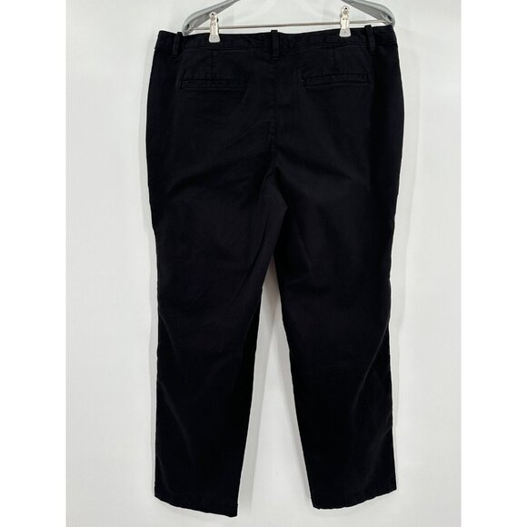 Quince Black Stretch Cotton Twill Girlfriend Chino Pants sz 29 Women's NWT - Picture 2 of 7